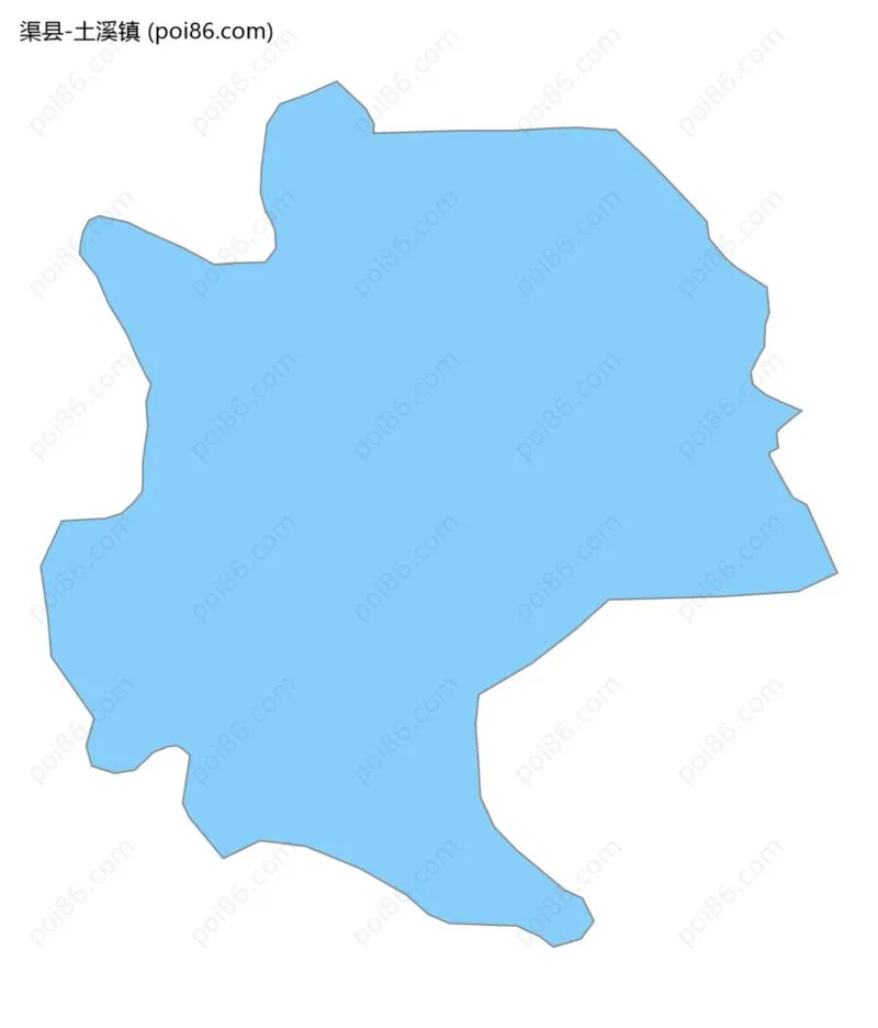 土溪镇边界地图