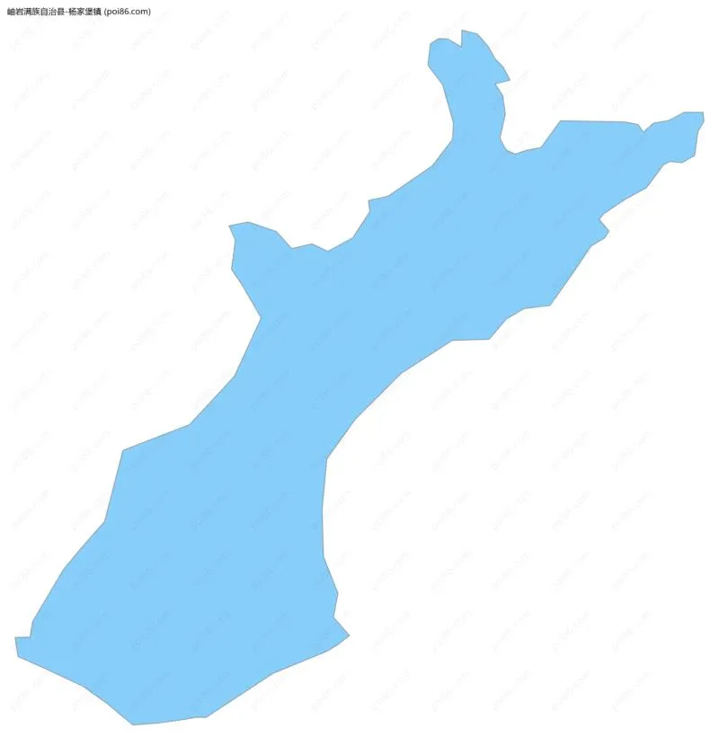 杨家堡镇边界地图