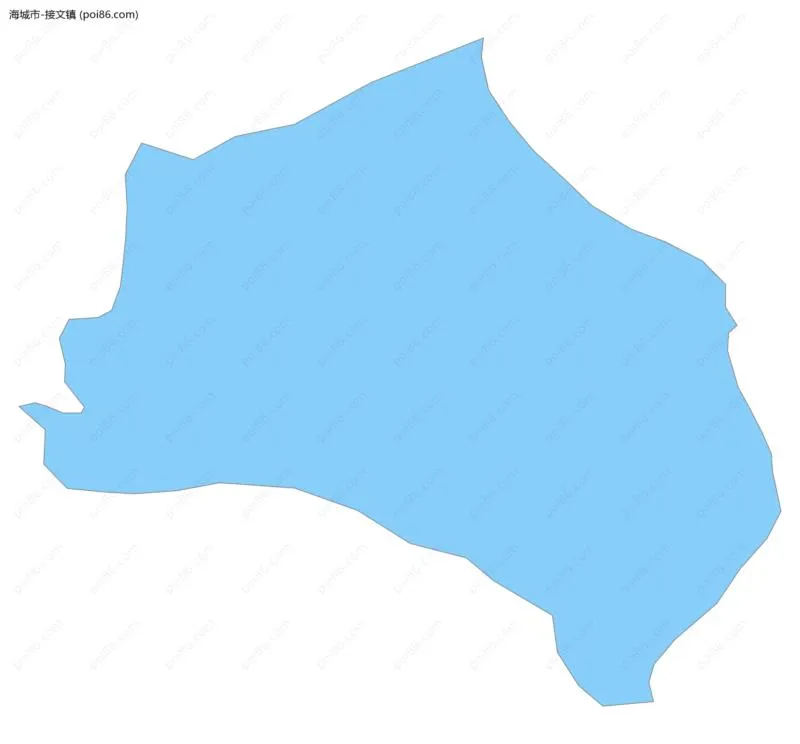 接文镇边界地图