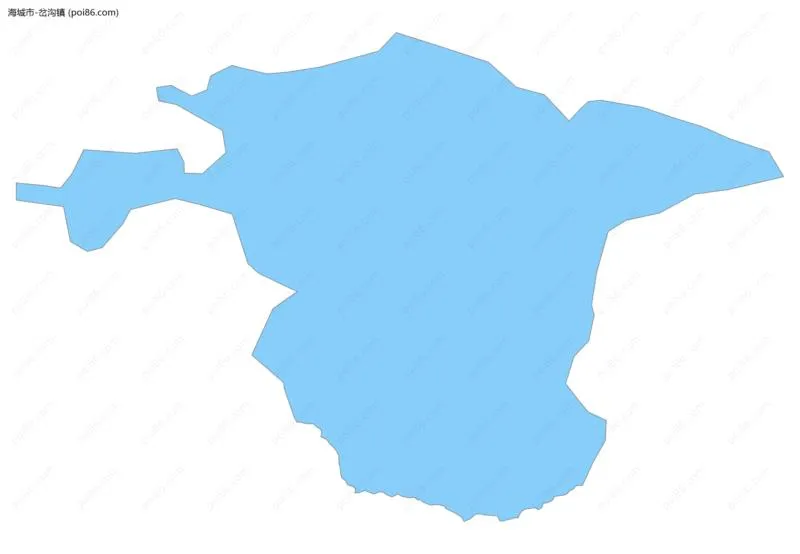 岔沟镇边界地图