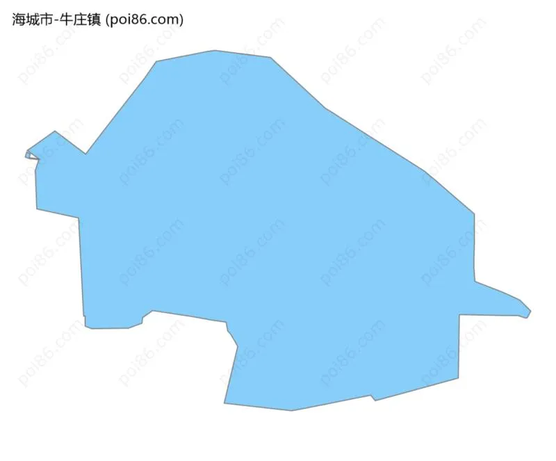 牛庄镇边界地图