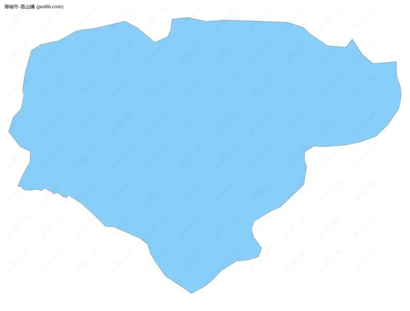 孤山镇边界地图