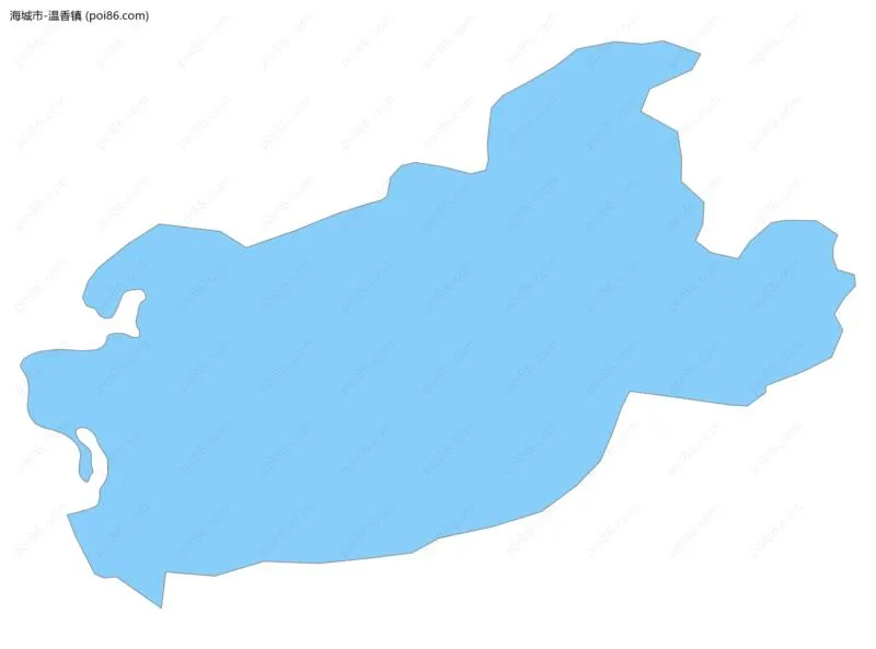 温香镇边界地图