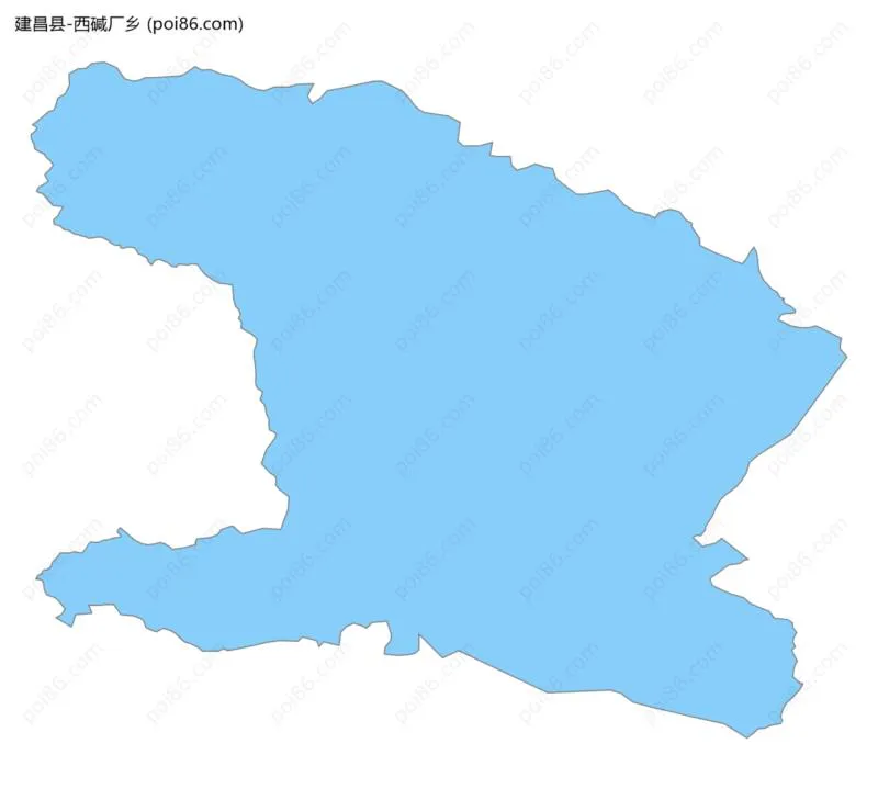 西碱厂乡边界地图