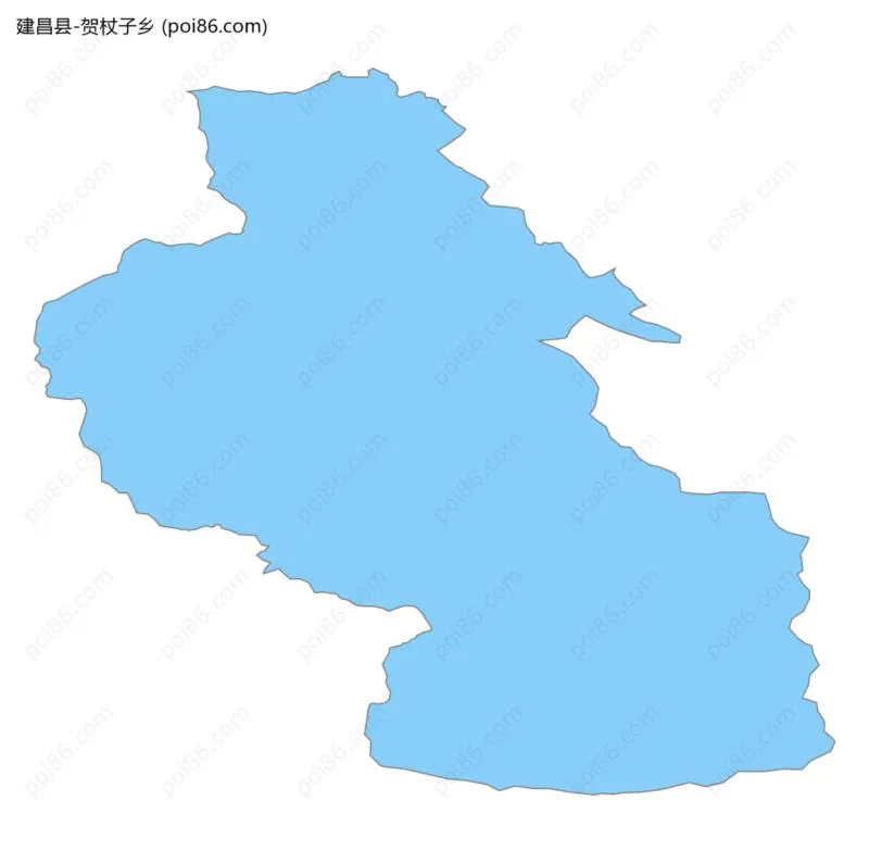 贺杖子乡边界地图