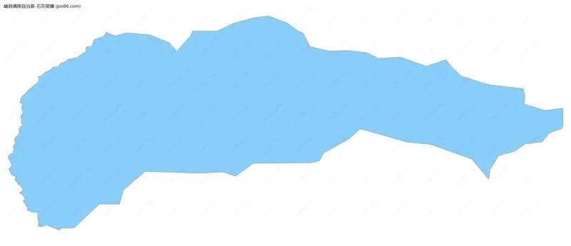 石灰窑镇边界地图