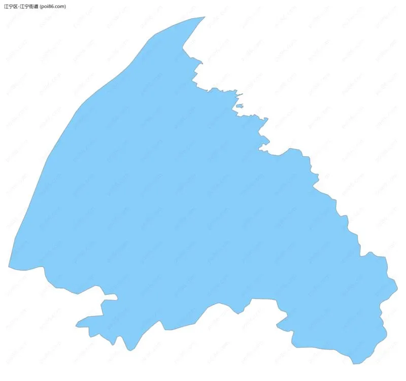 江宁街道边界地图