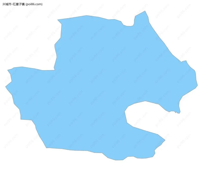 红崖子镇边界地图