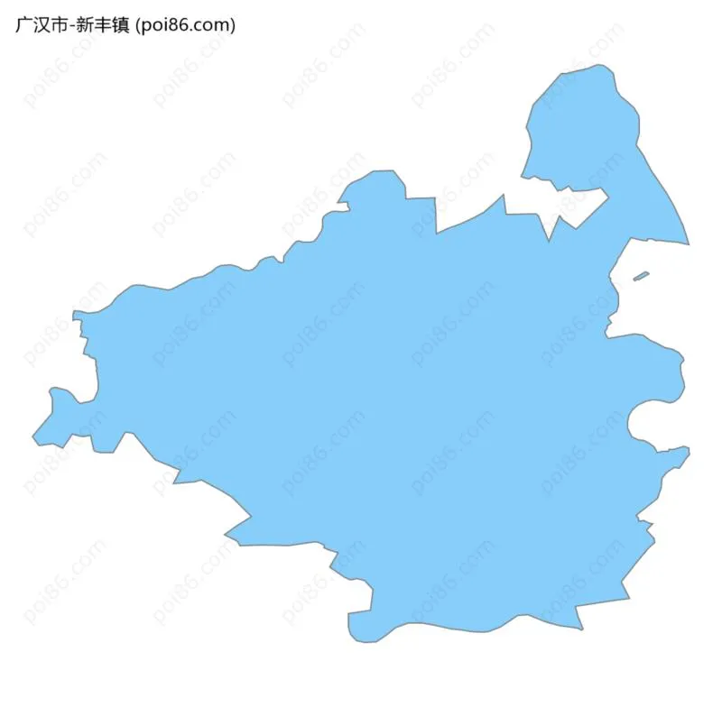 新丰镇边界地图