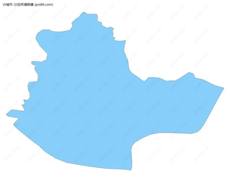 沙后所满族镇边界地图