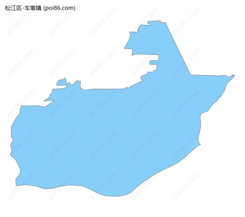 车墩镇边界地图