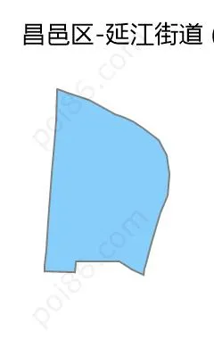 延江街道边界地图