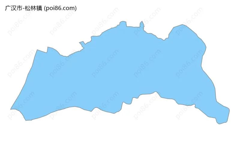 松林镇边界地图