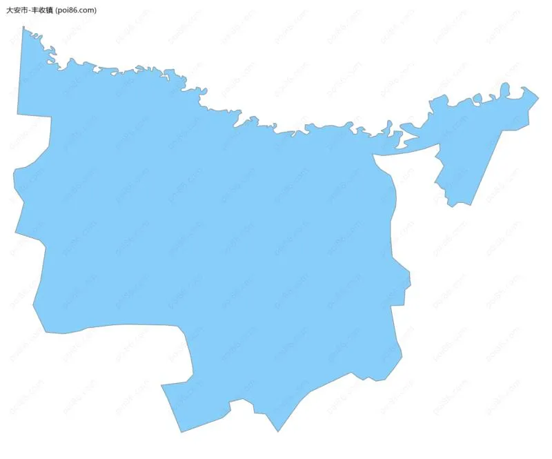 丰收镇边界地图