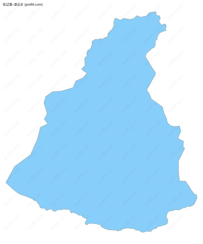 凌云乡边界地图