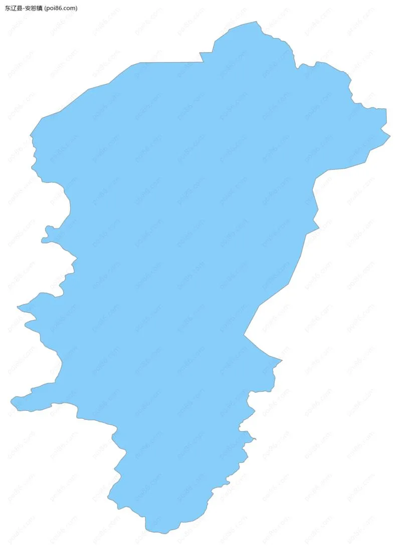 安恕镇边界地图