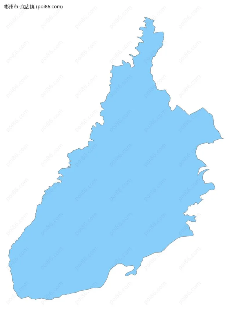 底店镇边界地图