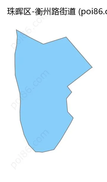 衡州路街道边界地图
