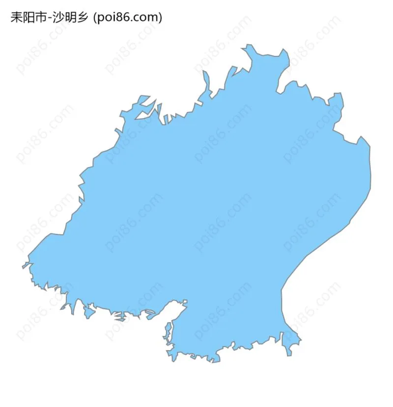 沙明乡边界地图