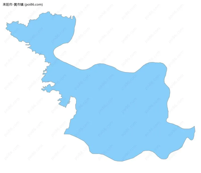 黄市镇边界地图