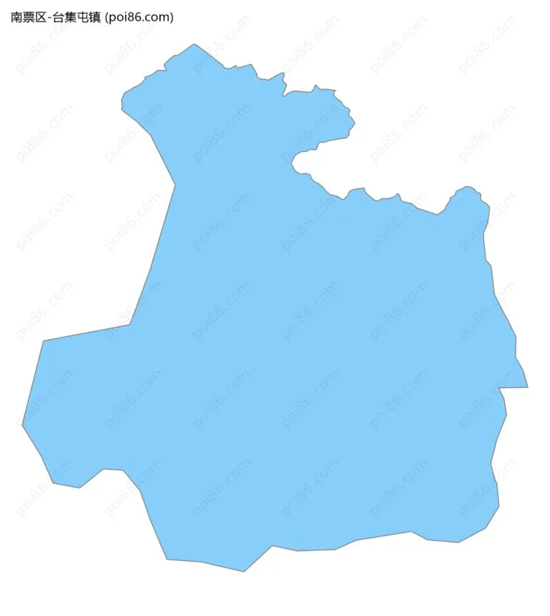 台集屯镇边界地图