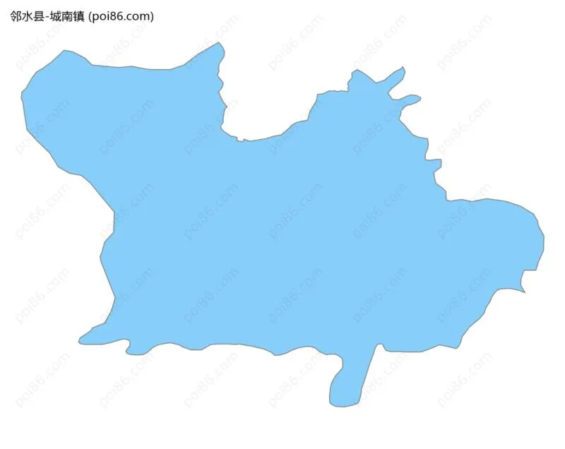 城南镇边界地图