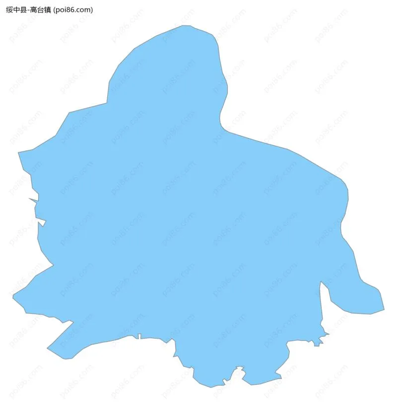 高台镇边界地图