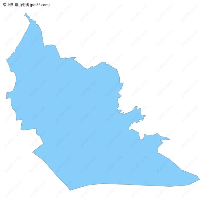 塔山屯镇边界地图