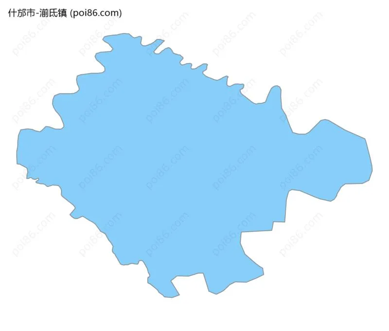 湔氐镇边界地图