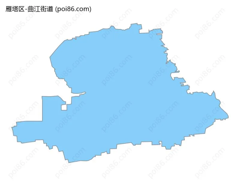 曲江街道边界地图