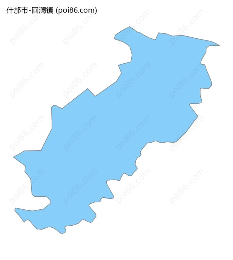 回澜镇边界地图