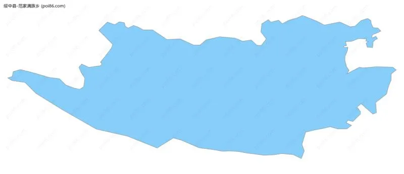 范家满族乡边界地图