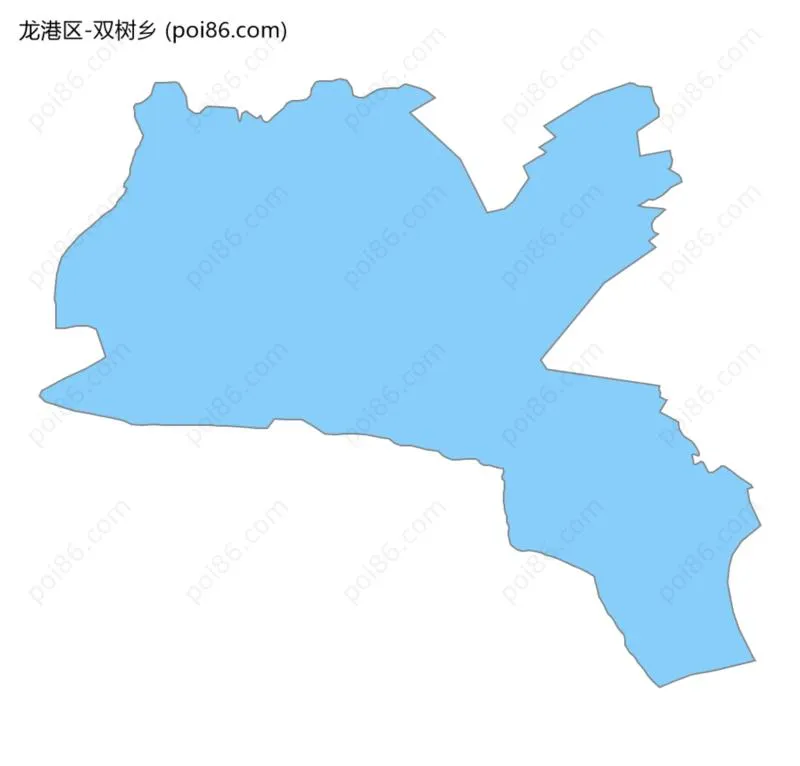 双树乡边界地图