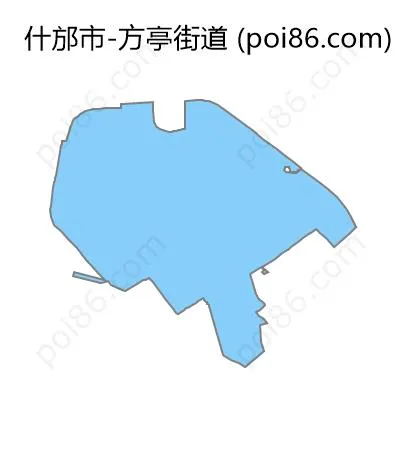 方亭街道边界地图