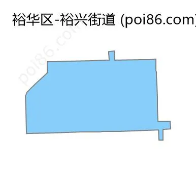 裕兴街道边界地图