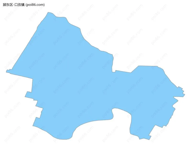 口孜镇边界地图