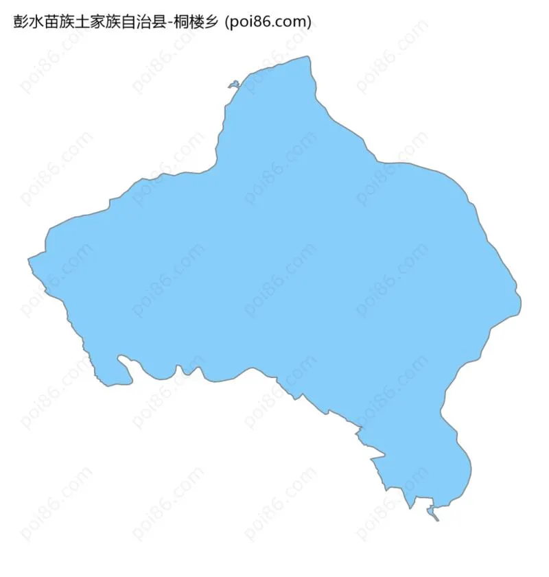 桐楼乡边界地图