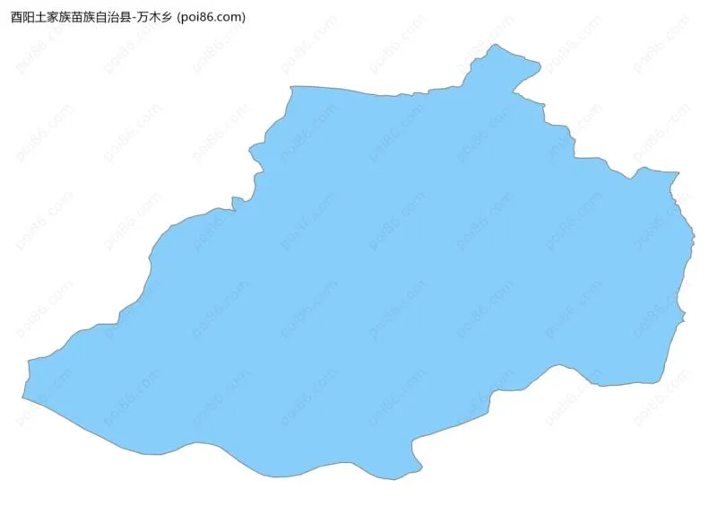 万木乡边界地图