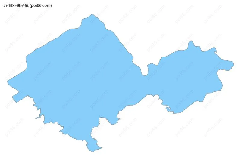 弹子镇边界地图