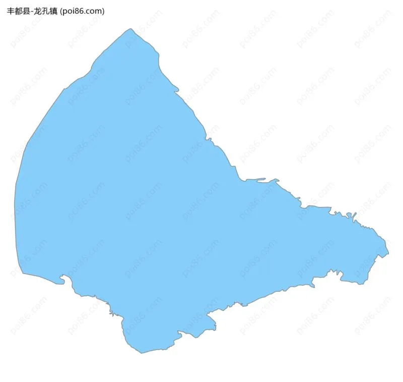 龙孔镇边界地图