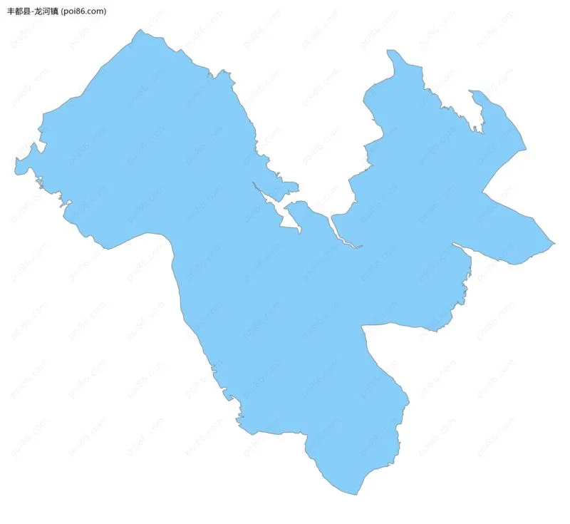 龙河镇边界地图