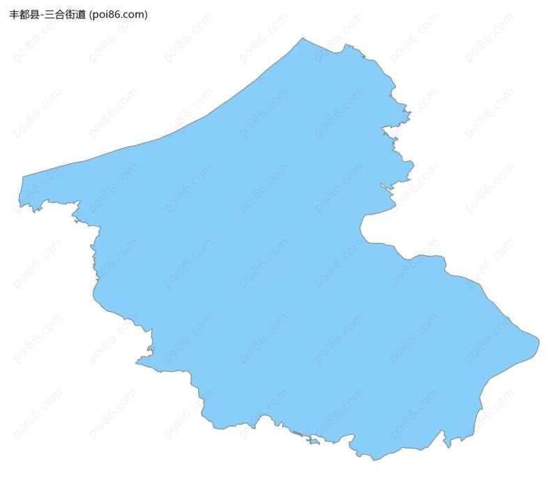 三合街道边界地图