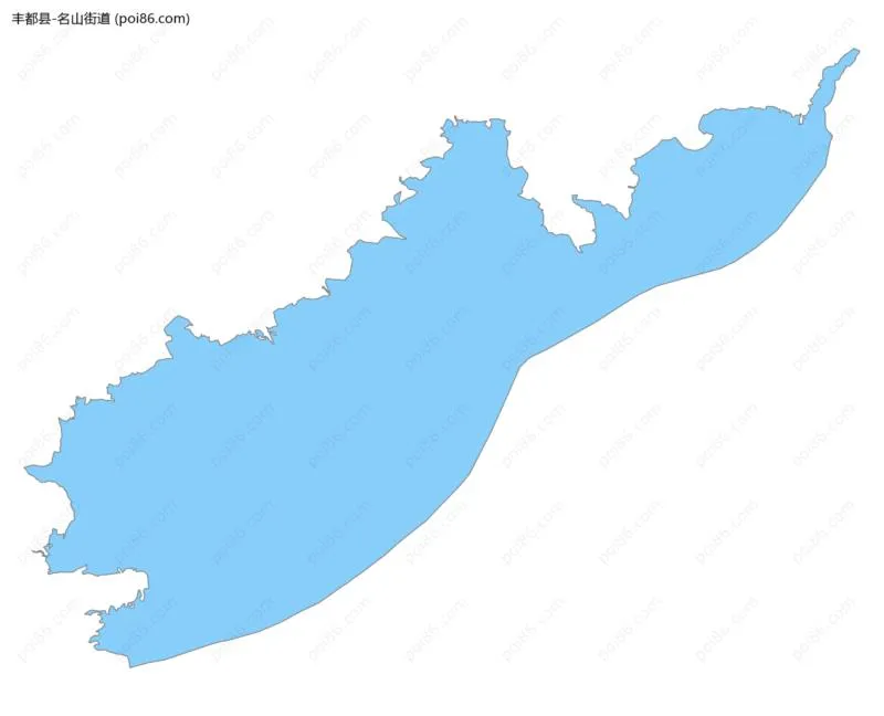 名山街道边界地图
