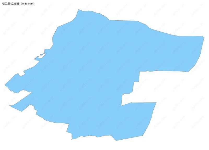 立岗镇边界地图