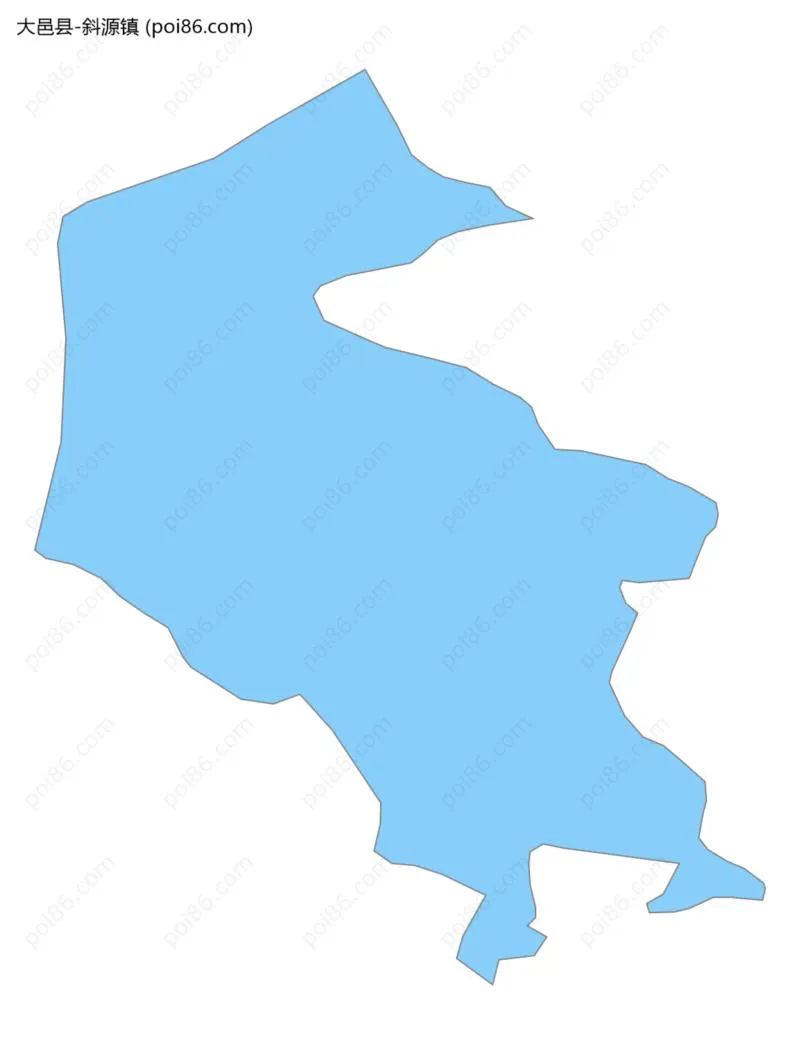 斜源镇边界地图