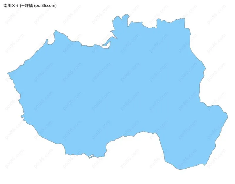 山王坪镇边界地图