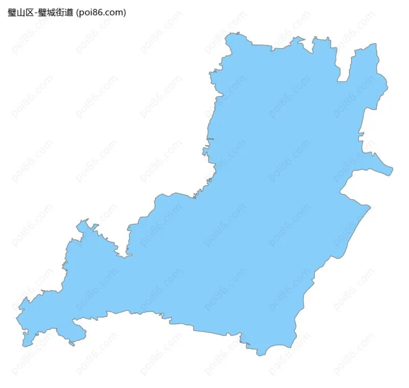 璧城街道边界地图