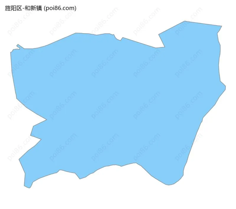 和新镇边界地图
