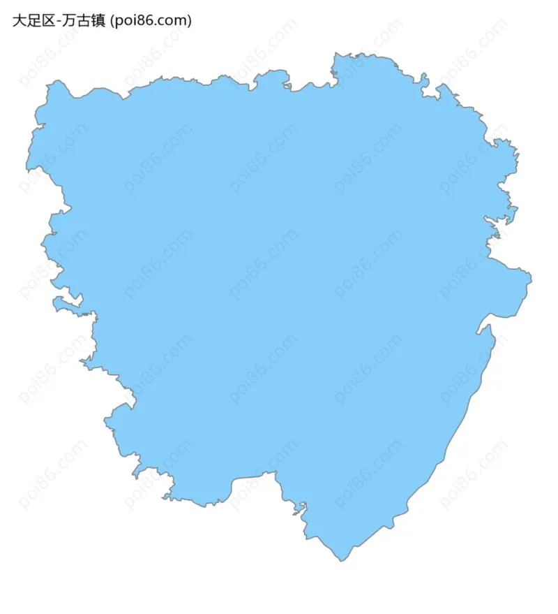 万古镇边界地图