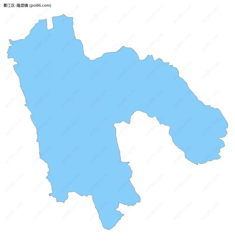 隆盛镇边界地图